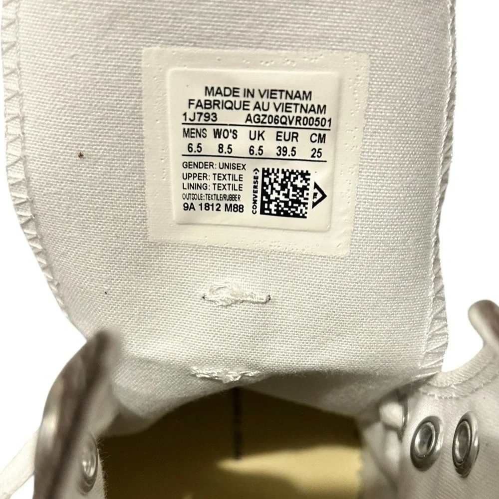 NWOT CONVERSE Chuck Taylor All Star Canvas Unisex High Top Sneakers M6.5 W8.5 - Picture 12 of 12
